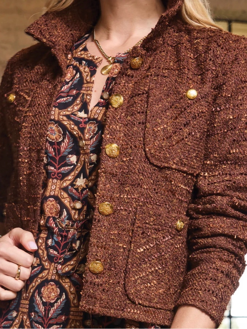 Spartina Delphine Tweed Jacket